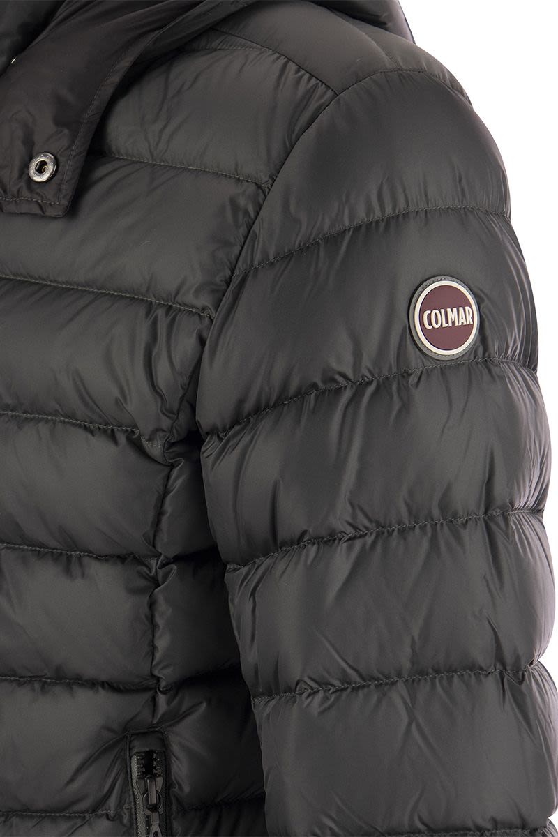 E-CONCRETE - Down jacket with detachable hood - VOGUERINI