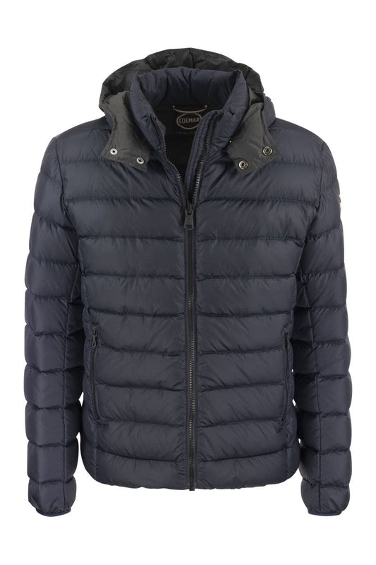 E-CONCRETE - Down jacket with detachable hood - VOGUERINI