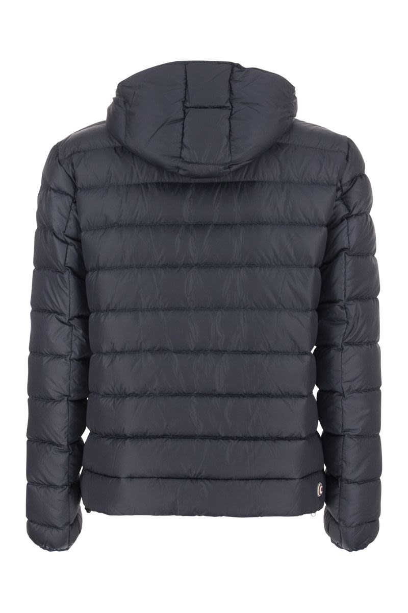 E-CONCRETE - Down jacket with detachable hood - VOGUERINI