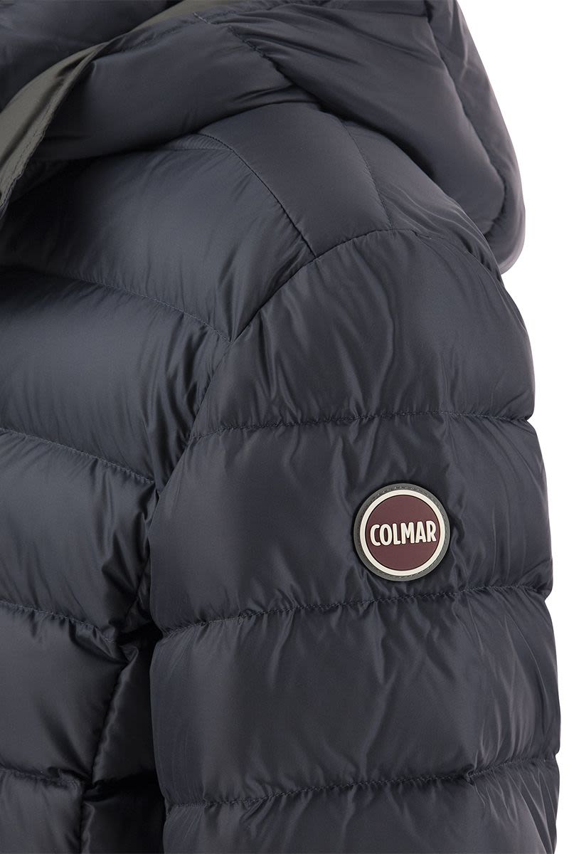 E-CONCRETE - Down jacket with detachable hood - VOGUERINI