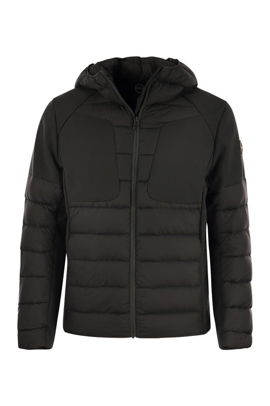 NEW WARRIOR - Hooded down jacket in double fabric - VOGUERINI