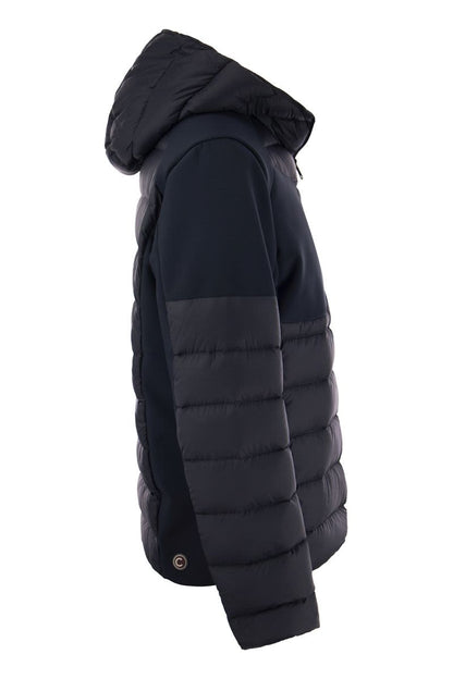 NEW WARRIOR - Hooded down jacket in double fabric - VOGUERINI