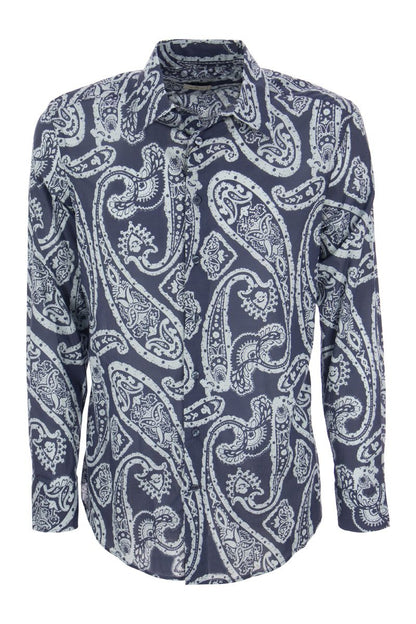 Slim fit shirt with Paisley pattern - VOGUERINI