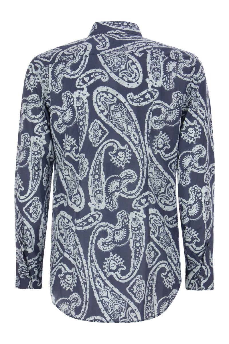 Slim fit shirt with Paisley pattern - VOGUERINI