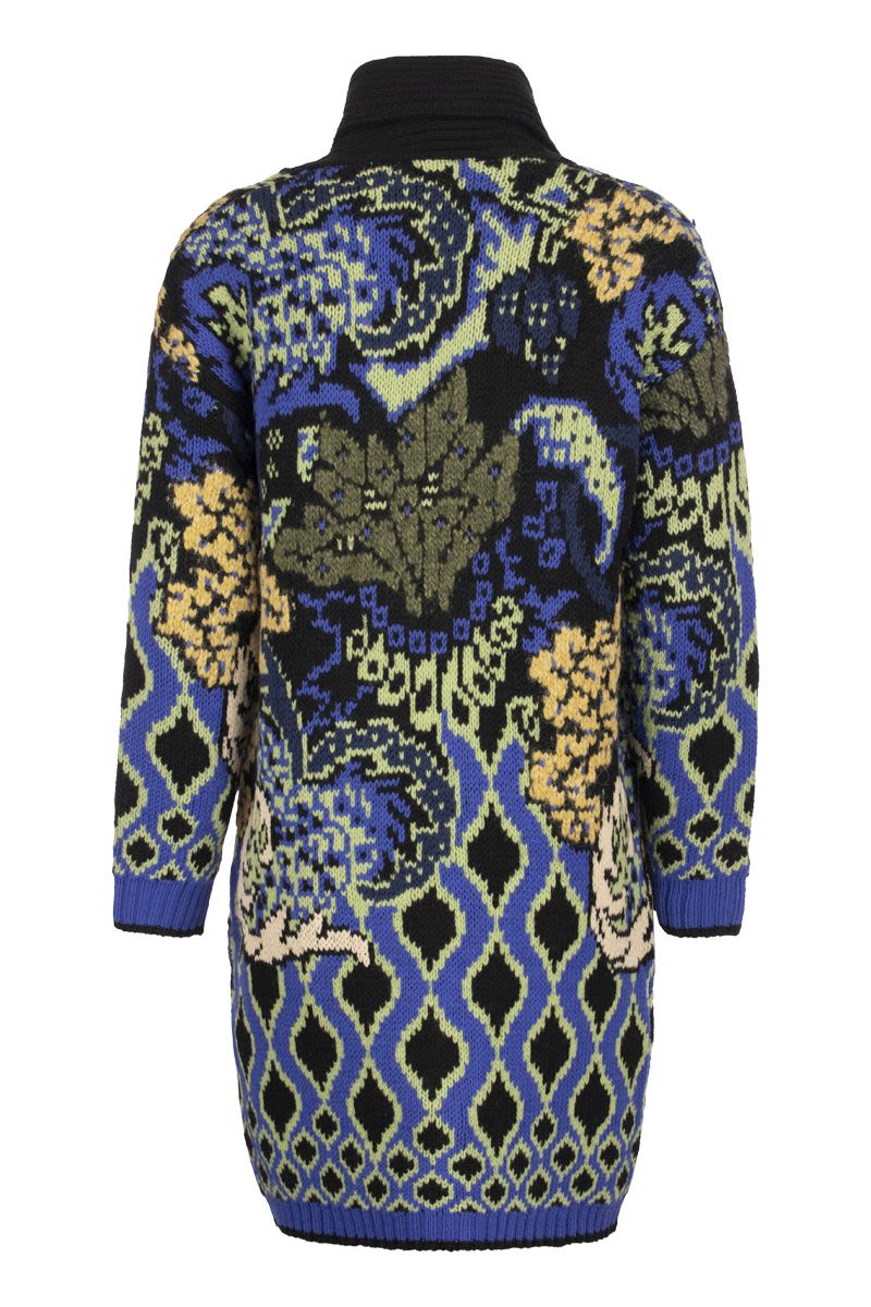 Long cardigan with floral motifs - VOGUERINI