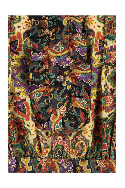 Wool and Silk Paisley Naif Dress - VOGUERINI