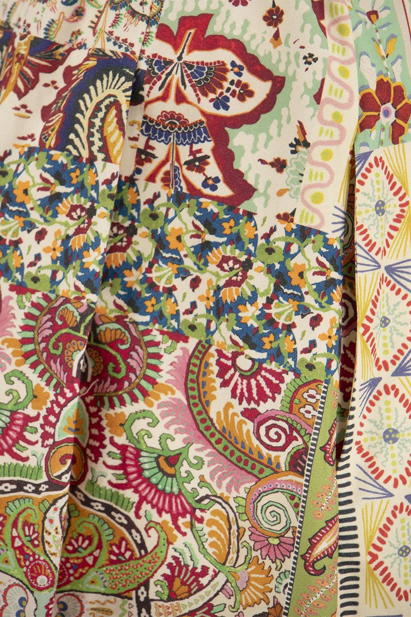 Cotton skirt with patchwork print - VOGUERINI