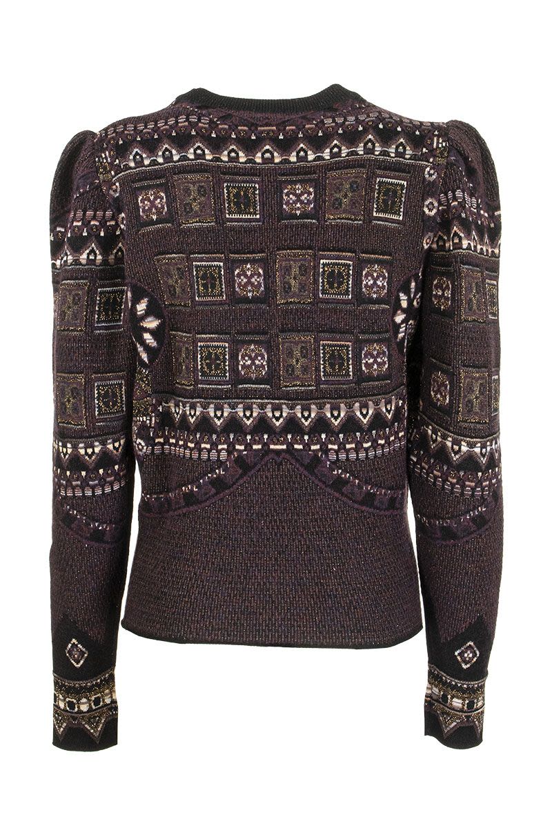 Bale Patchwork pattern Jacquard jumper - VOGUERINI