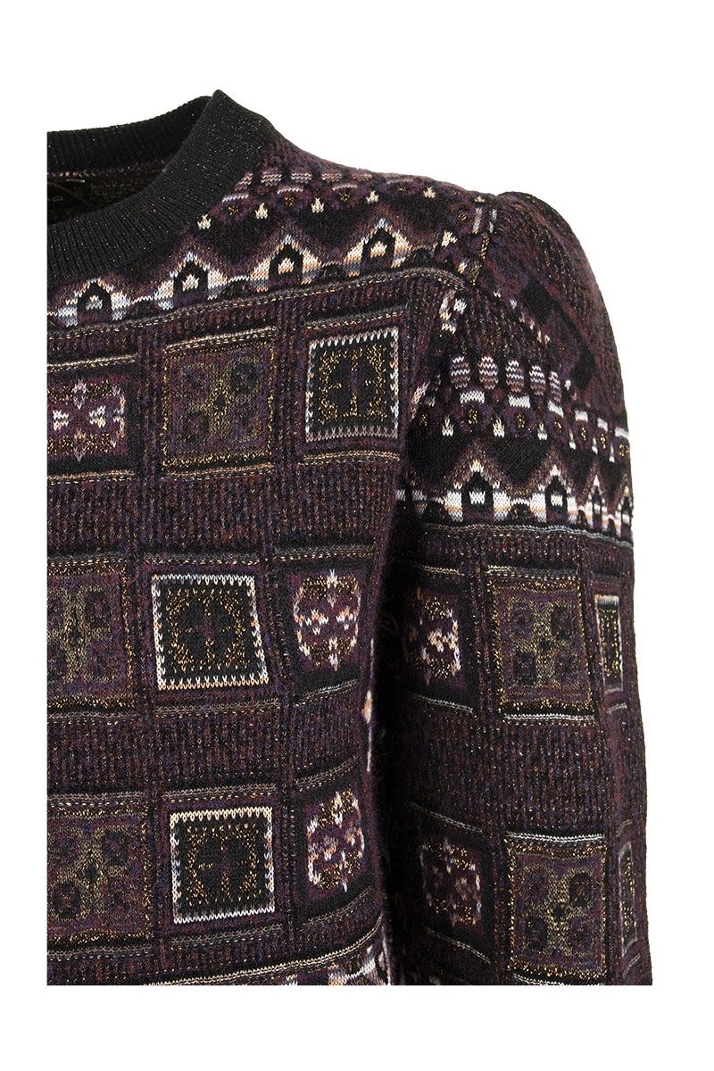 Bale Patchwork pattern Jacquard jumper - VOGUERINI