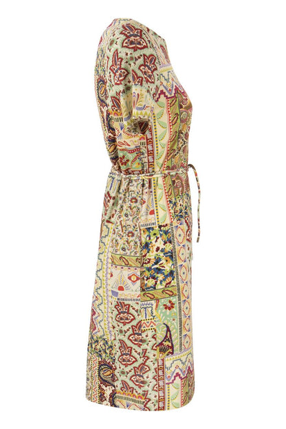 Jersey dress with Patchwork print - VOGUERINI