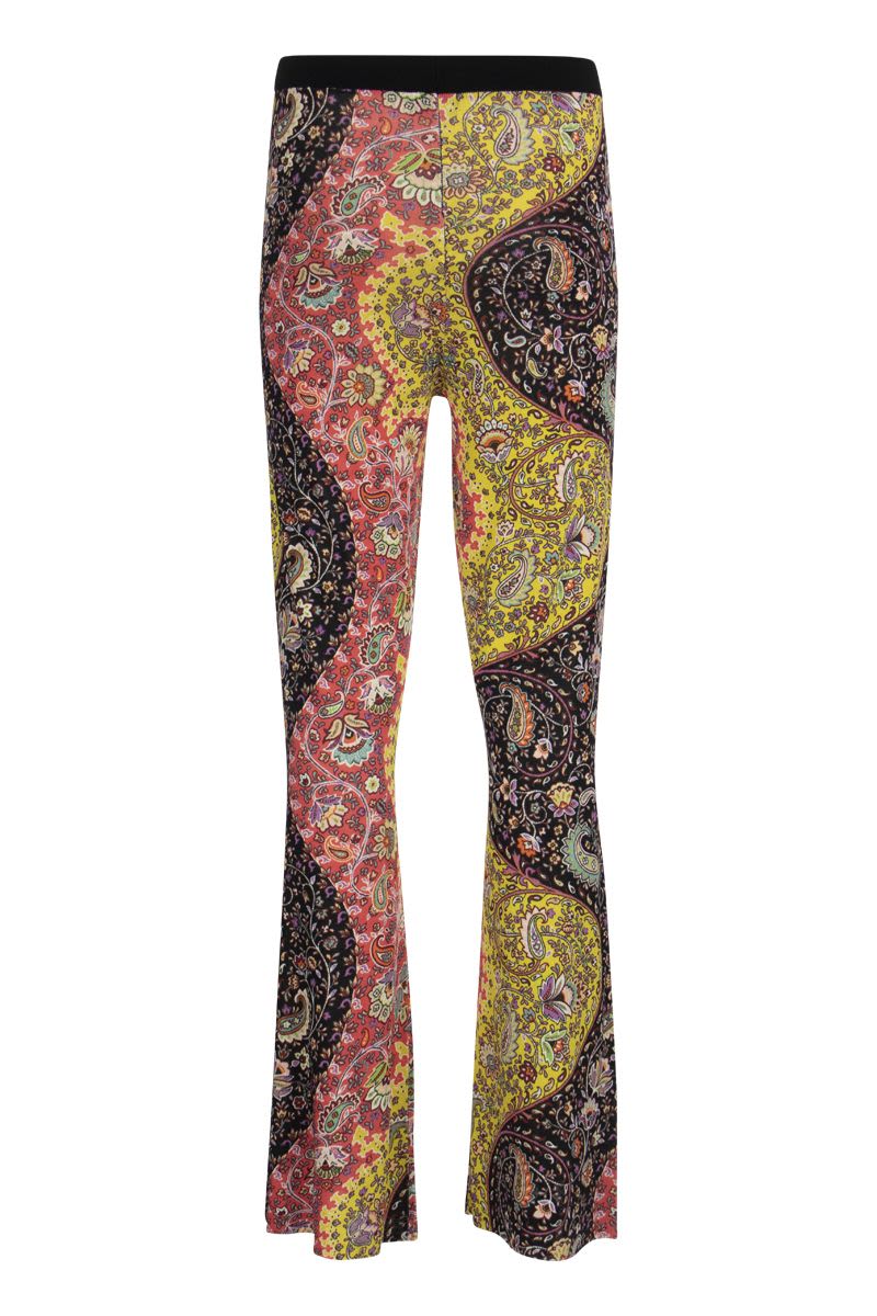 Trousers with sinuous paisley pattern - VOGUERINI