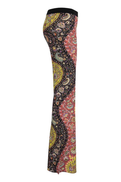 Trousers with sinuous paisley pattern - VOGUERINI