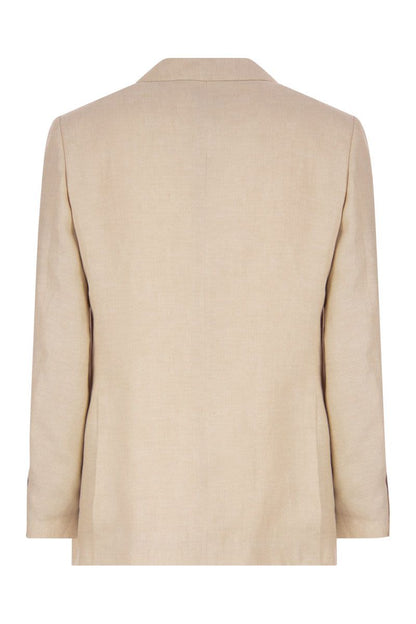 Linen and Silk Jacket - VOGUERINI