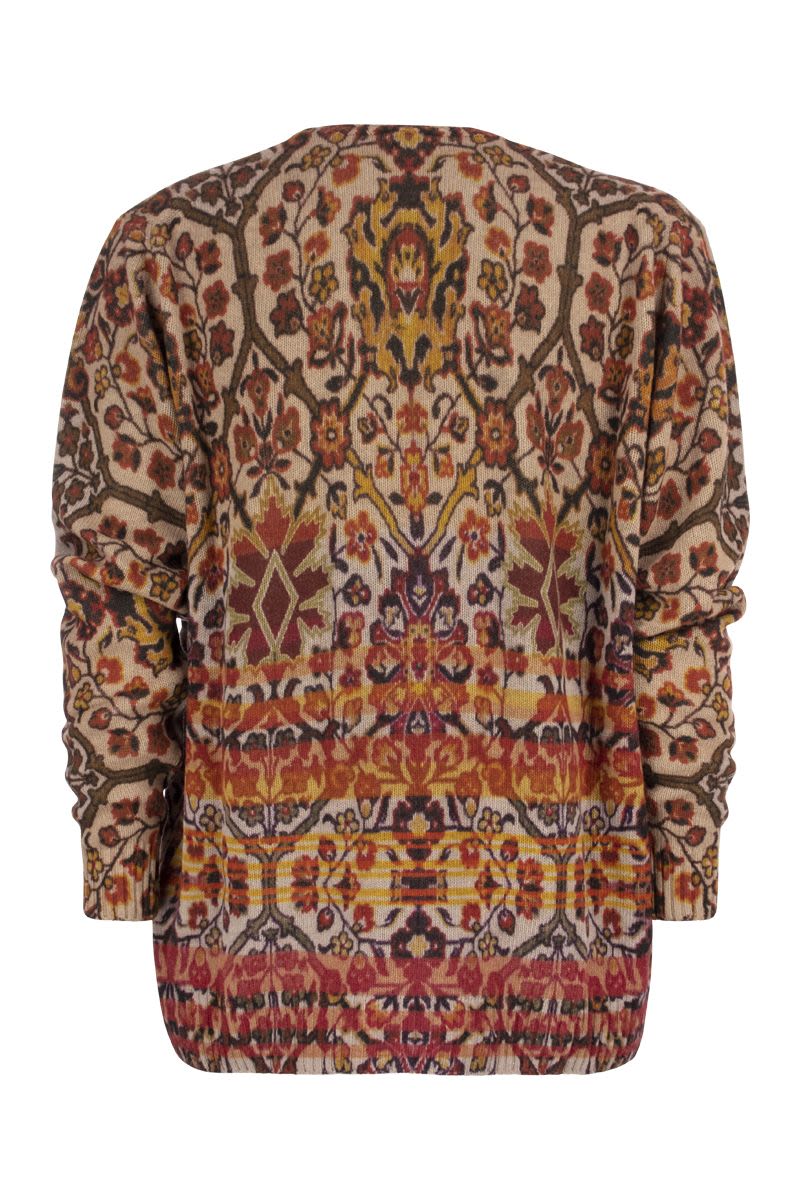 Virgin wool sweater with print - VOGUERINI