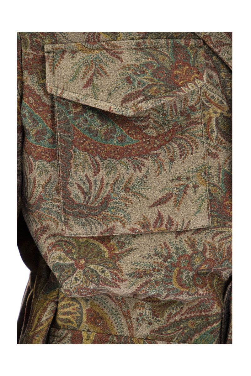 BenEtroEssere - Sahariana with floral paisley motifs - VOGUERINI