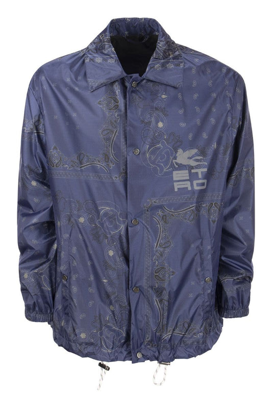 Paisley Bandana Nylon Jacket - VOGUERINI