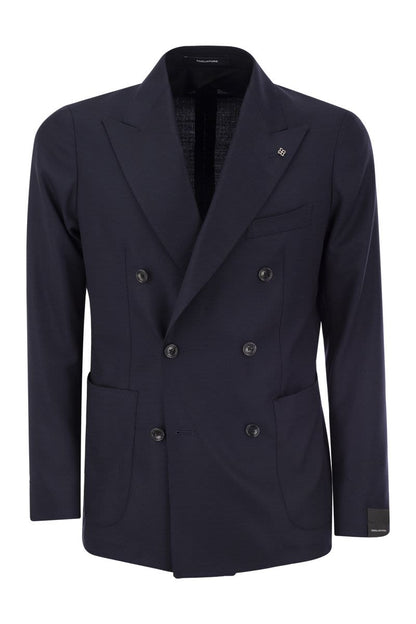 Double-breasted cashmere jacket - VOGUERINI