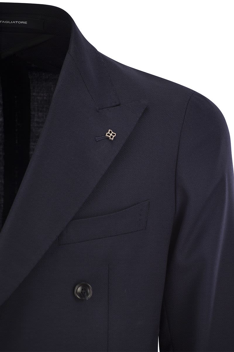 Double-breasted cashmere jacket - VOGUERINI