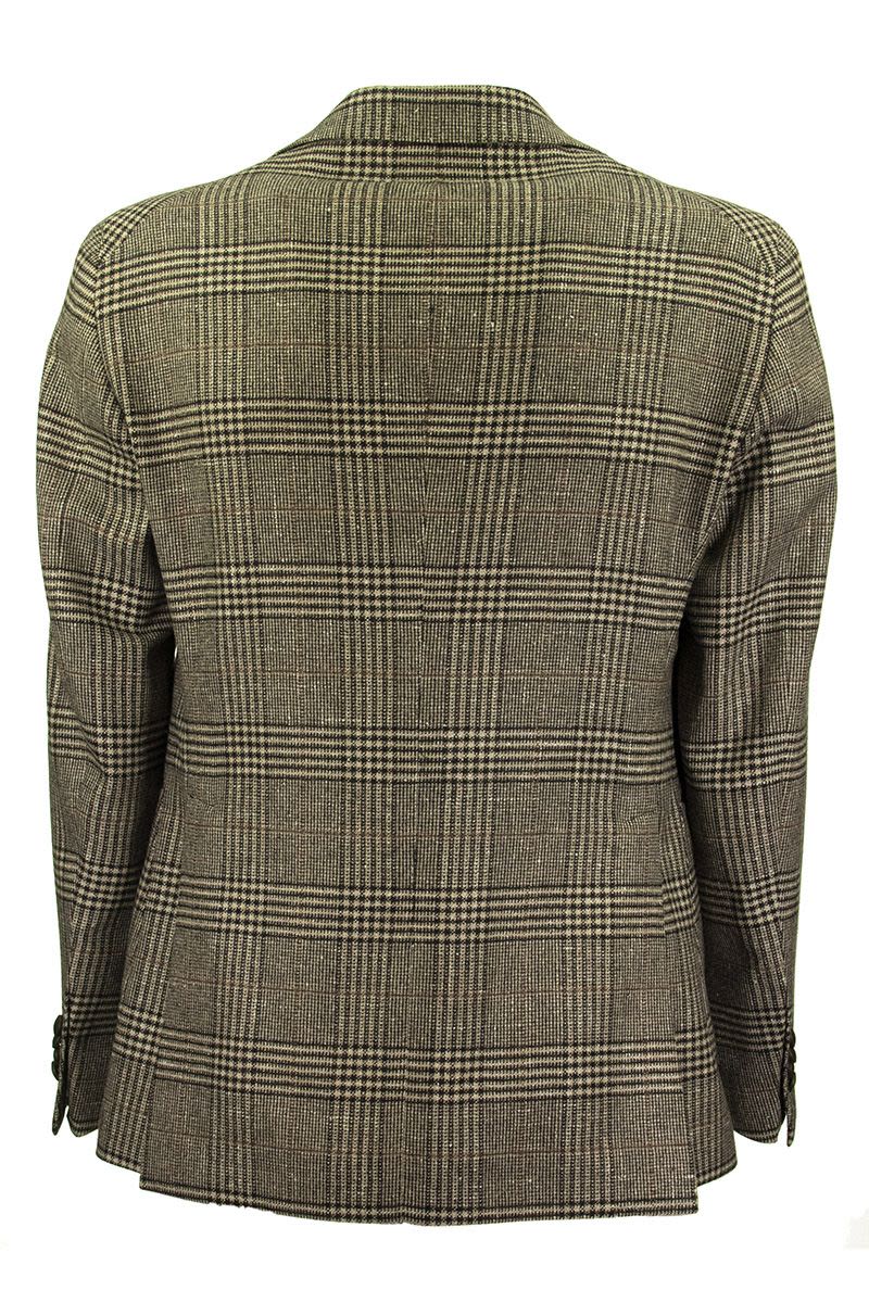 Prince of Wales jacket in wool, silk and cashmere - VOGUERINI