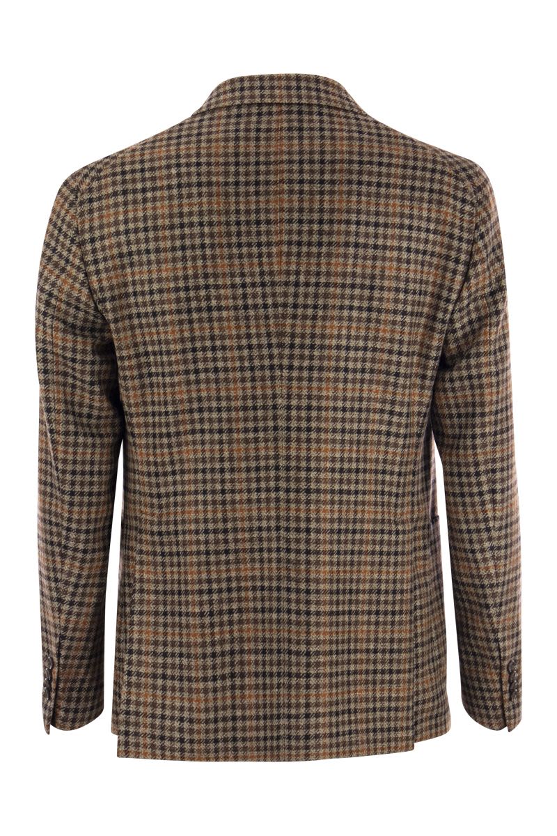 MONTECARLO - Wool and cashmere checked blazer - VOGUERINI