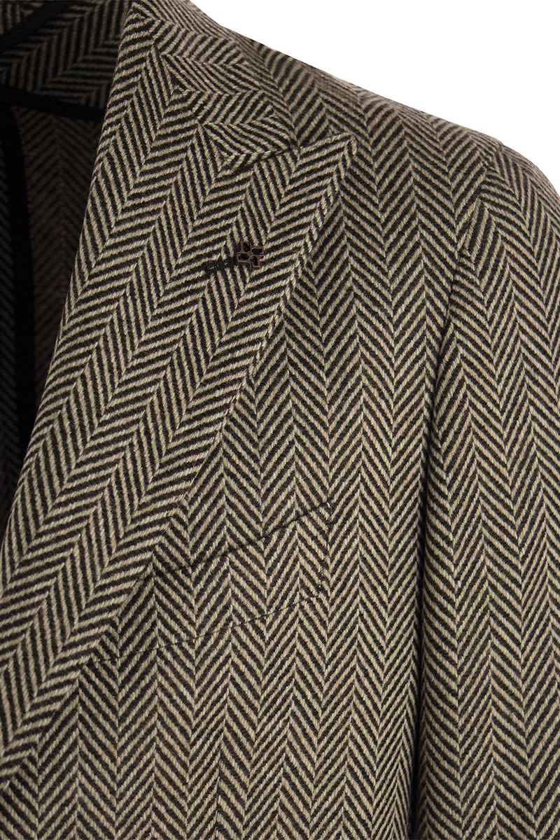 MONTECARLO - Herringbone wool blazer - VOGUERINI