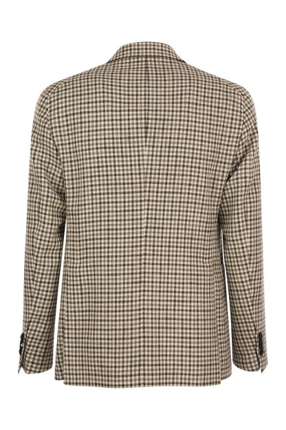 Jacket with checked pattern - VOGUERINI