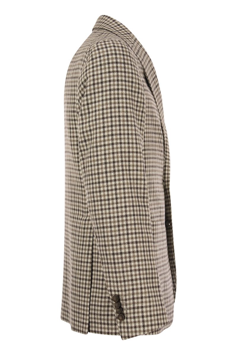 Jacket with checked pattern - VOGUERINI