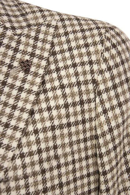 Jacket with checked pattern - VOGUERINI