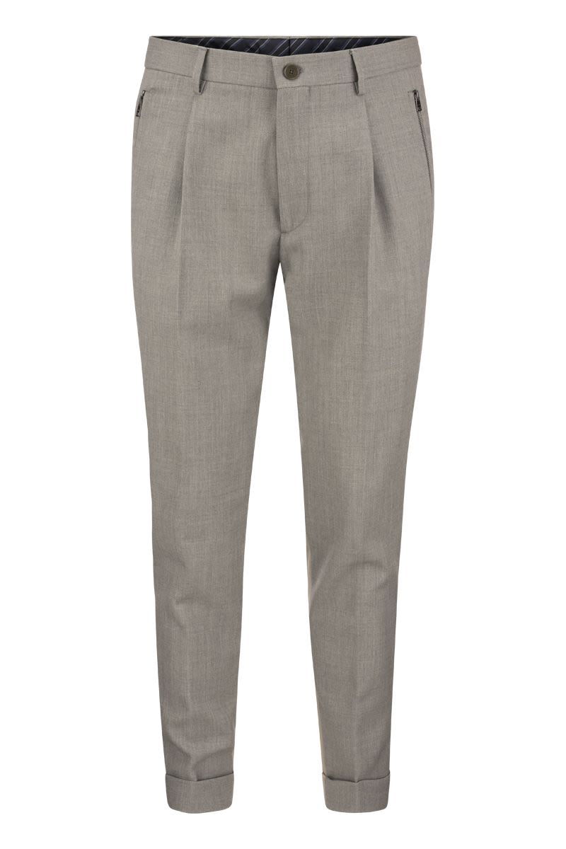 Virgin wool trousers - VOGUERINI