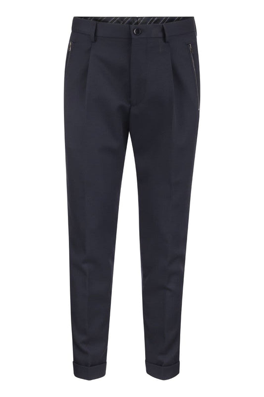 Virgin wool trousers - VOGUERINI