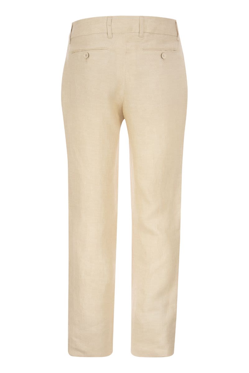 Linen bootcut trousers - VOGUERINI