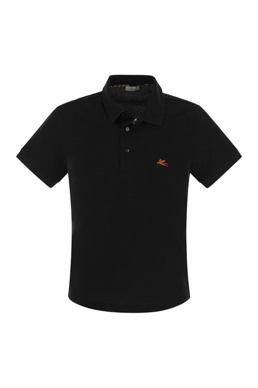 Piqué polo shirt with Pegasus - VOGUERINI