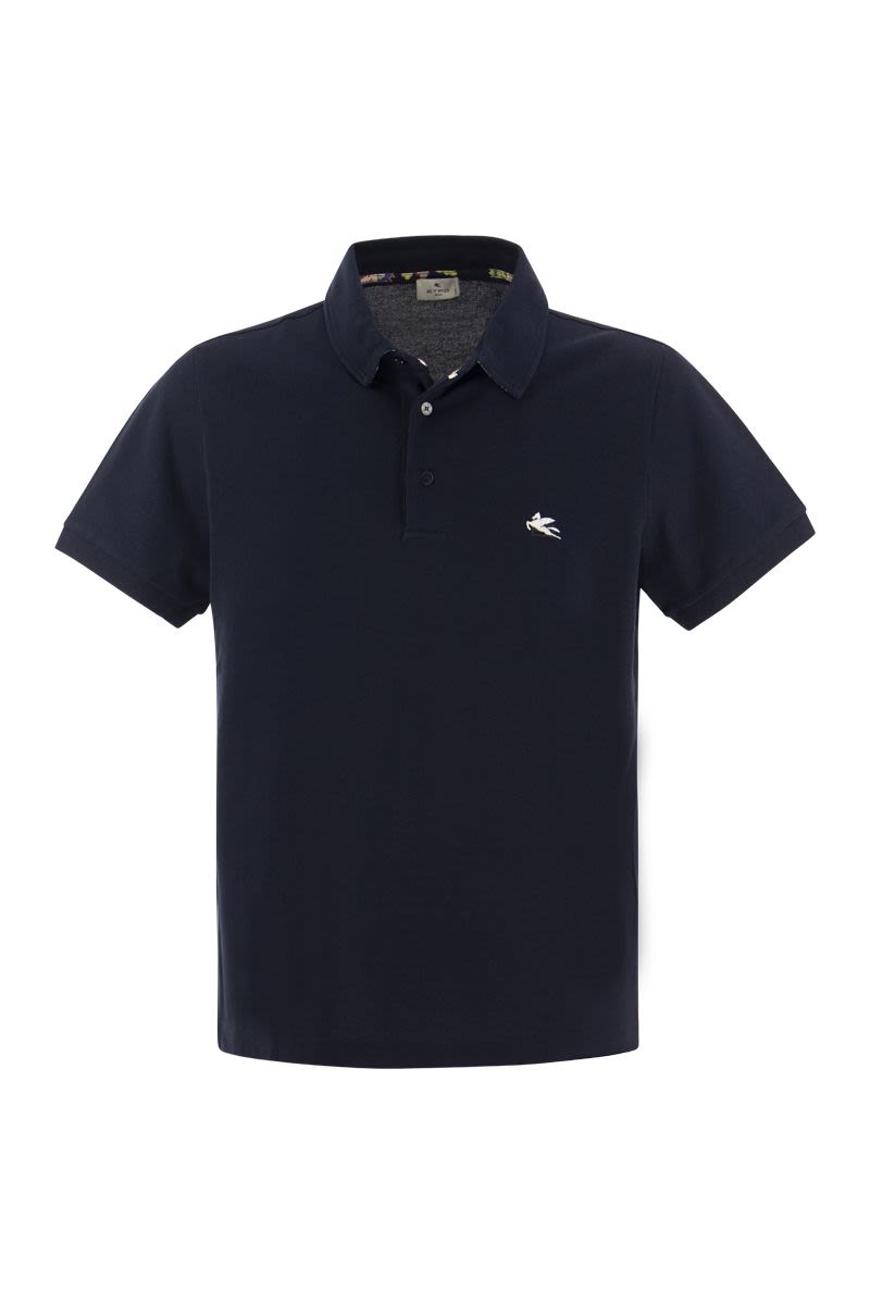 Piqué polo shirt with Pegasus - VOGUERINI