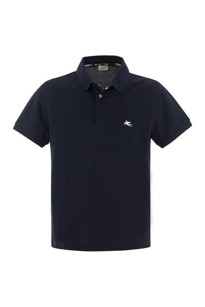 Piqué polo shirt with Pegasus - VOGUERINI