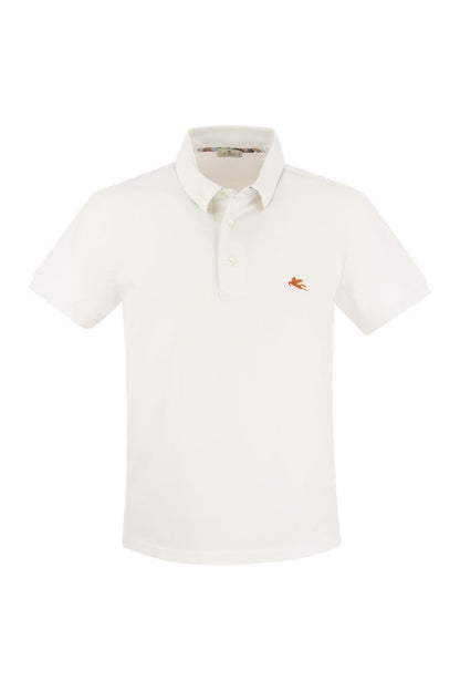 Piqué polo shirt with Pegasus - VOGUERINI