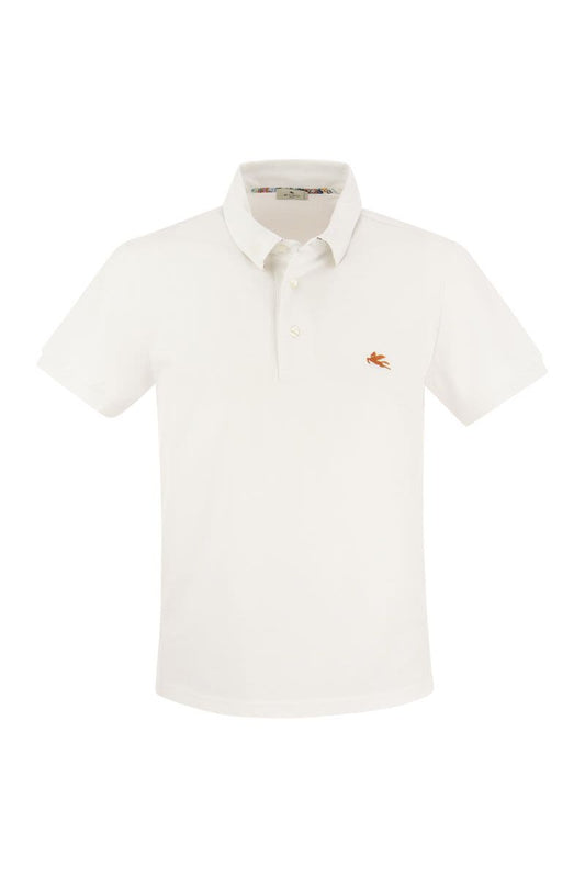 Piqué polo shirt with Pegasus - VOGUERINI