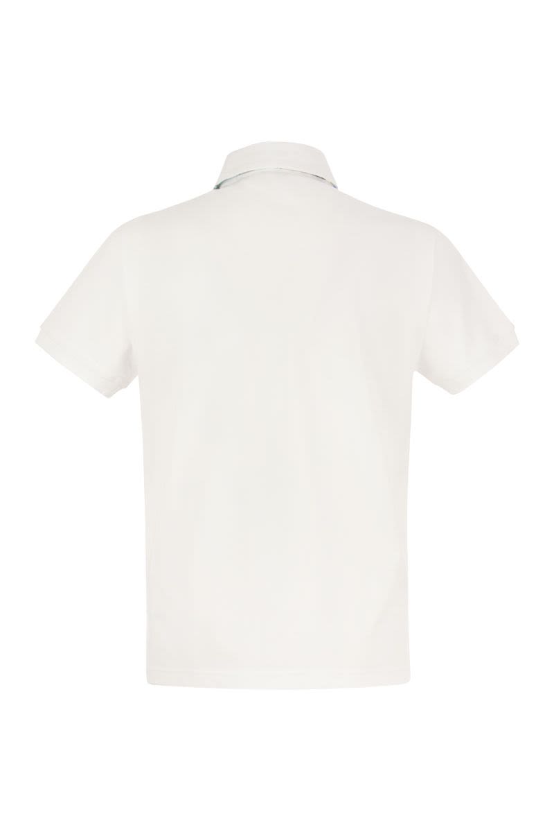 Piqué polo shirt with Pegasus - VOGUERINI