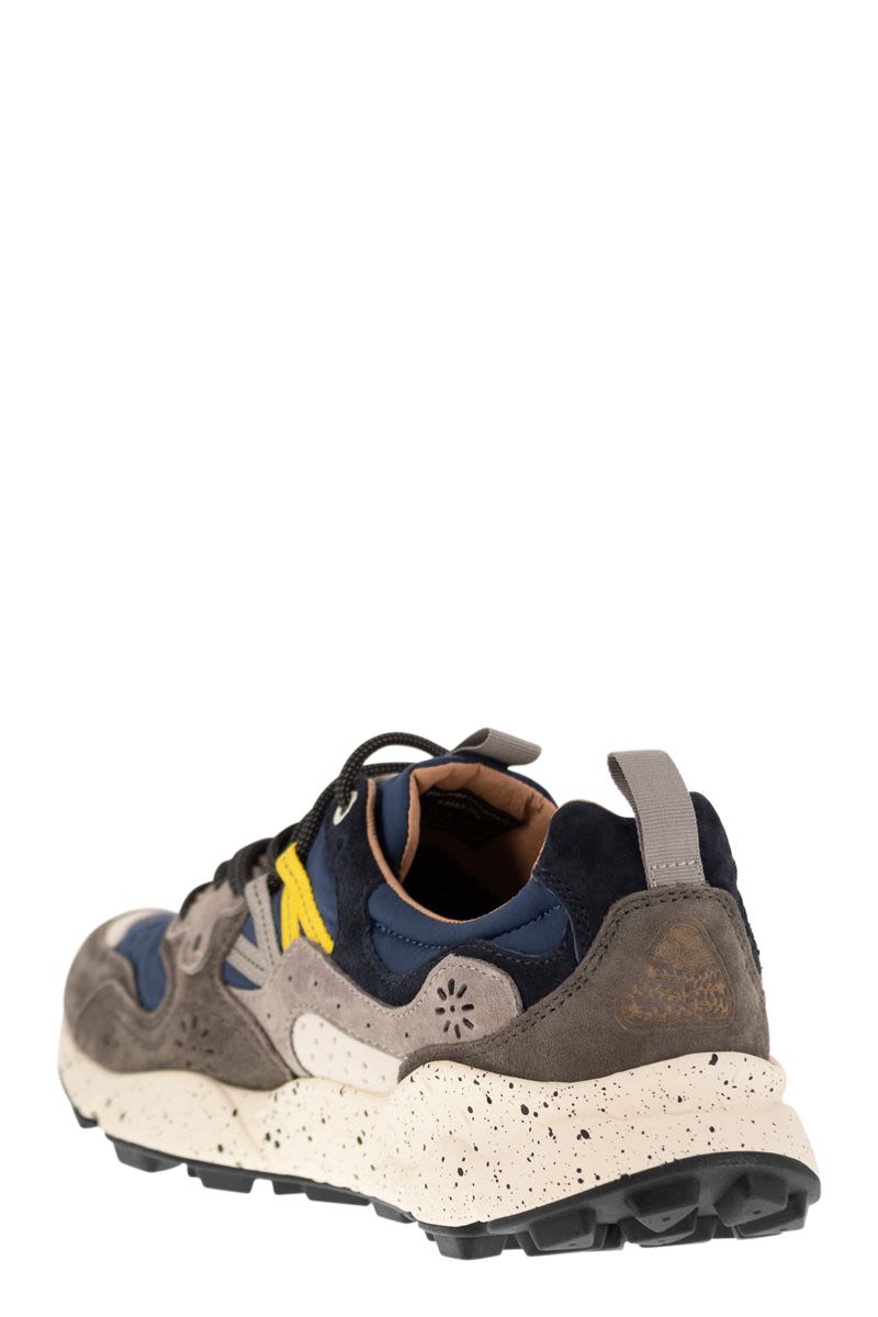 YAMANO 3 - Sneakers in suede and technical fabric - VOGUERINI