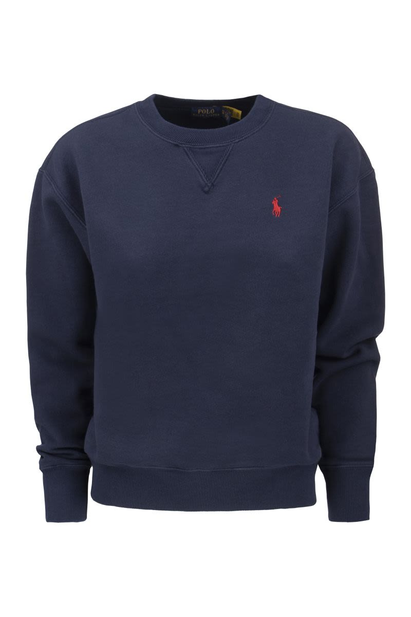 Crewneck Cotton Sweatshirt - VOGUERINI