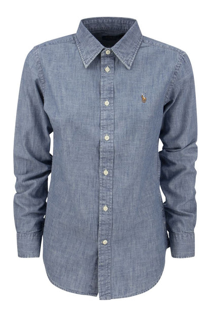 Cotton chambray shirt