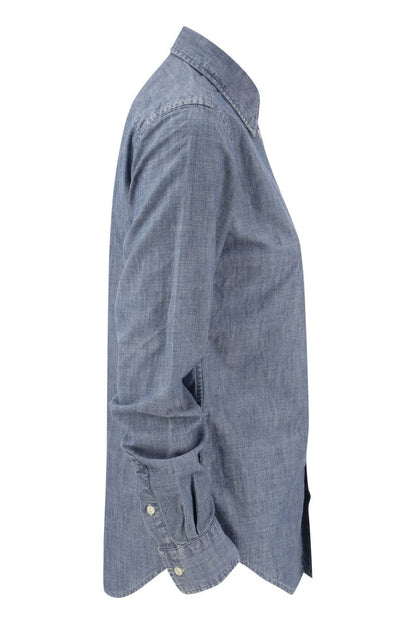 Cotton chambray shirt