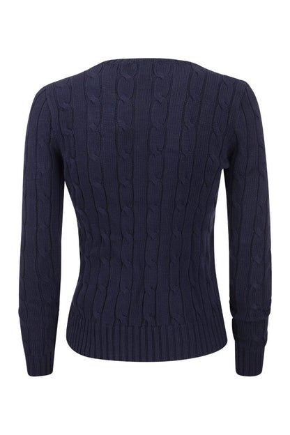 Slim-fit cable knit - VOGUERINI