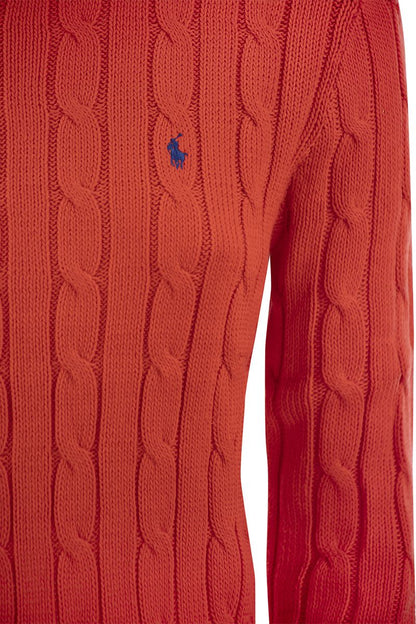 Slim-fit cable knit - VOGUERINI