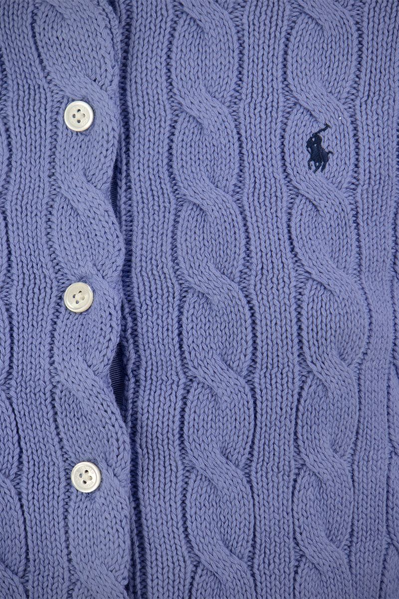 Plaited cotton cardigan - VOGUERINI