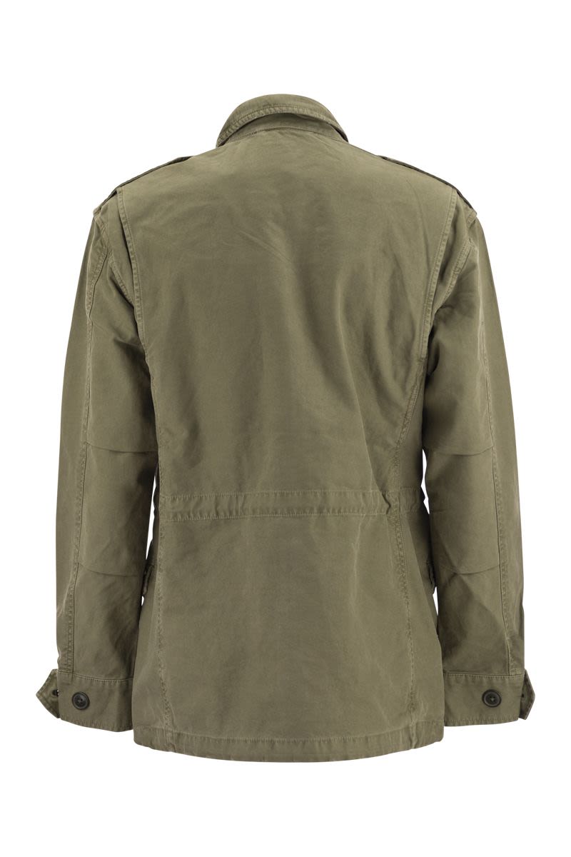 Military jacket in split twill - VOGUERINI