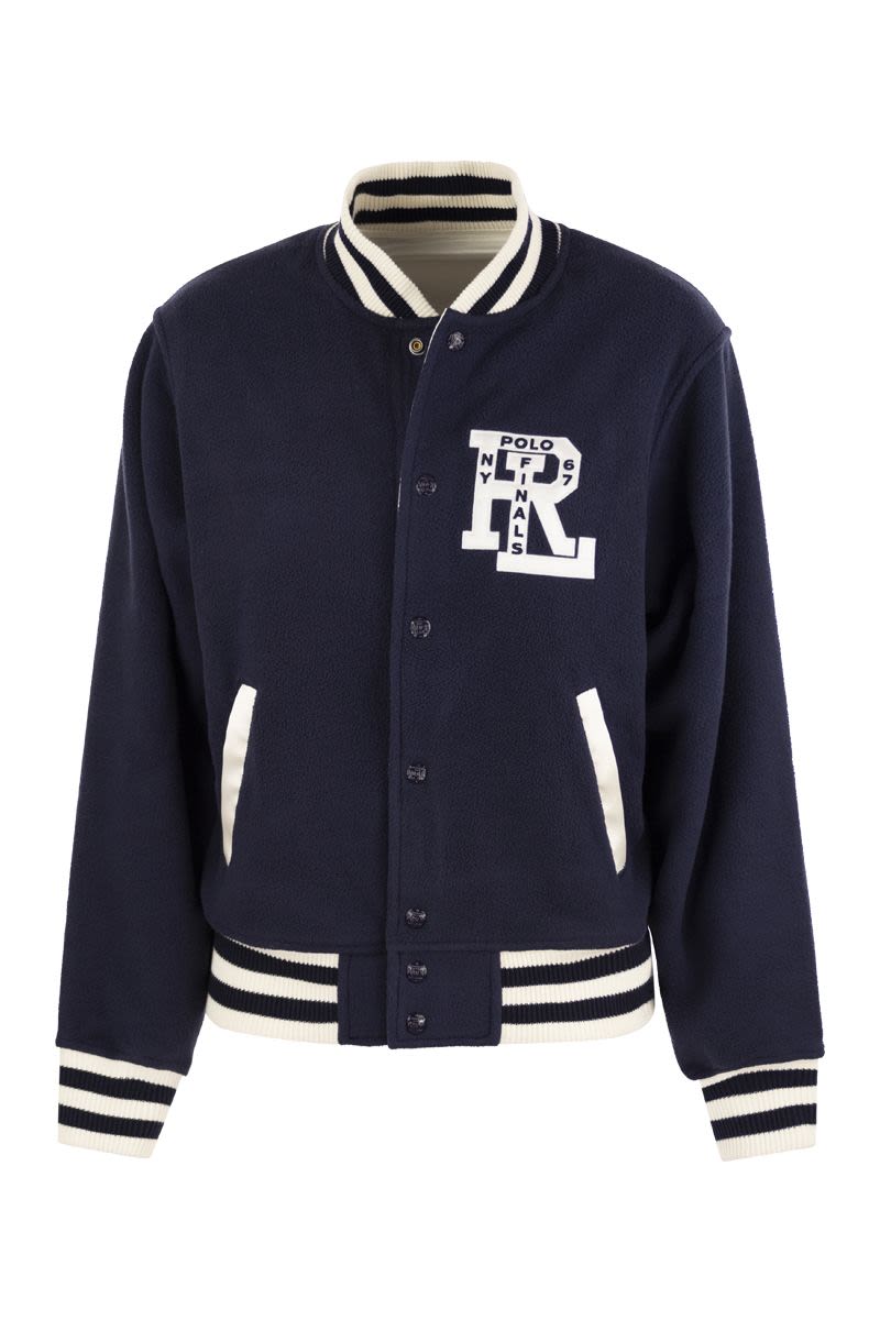 Double-sided bomber jacket with RL logo - VOGUERINI