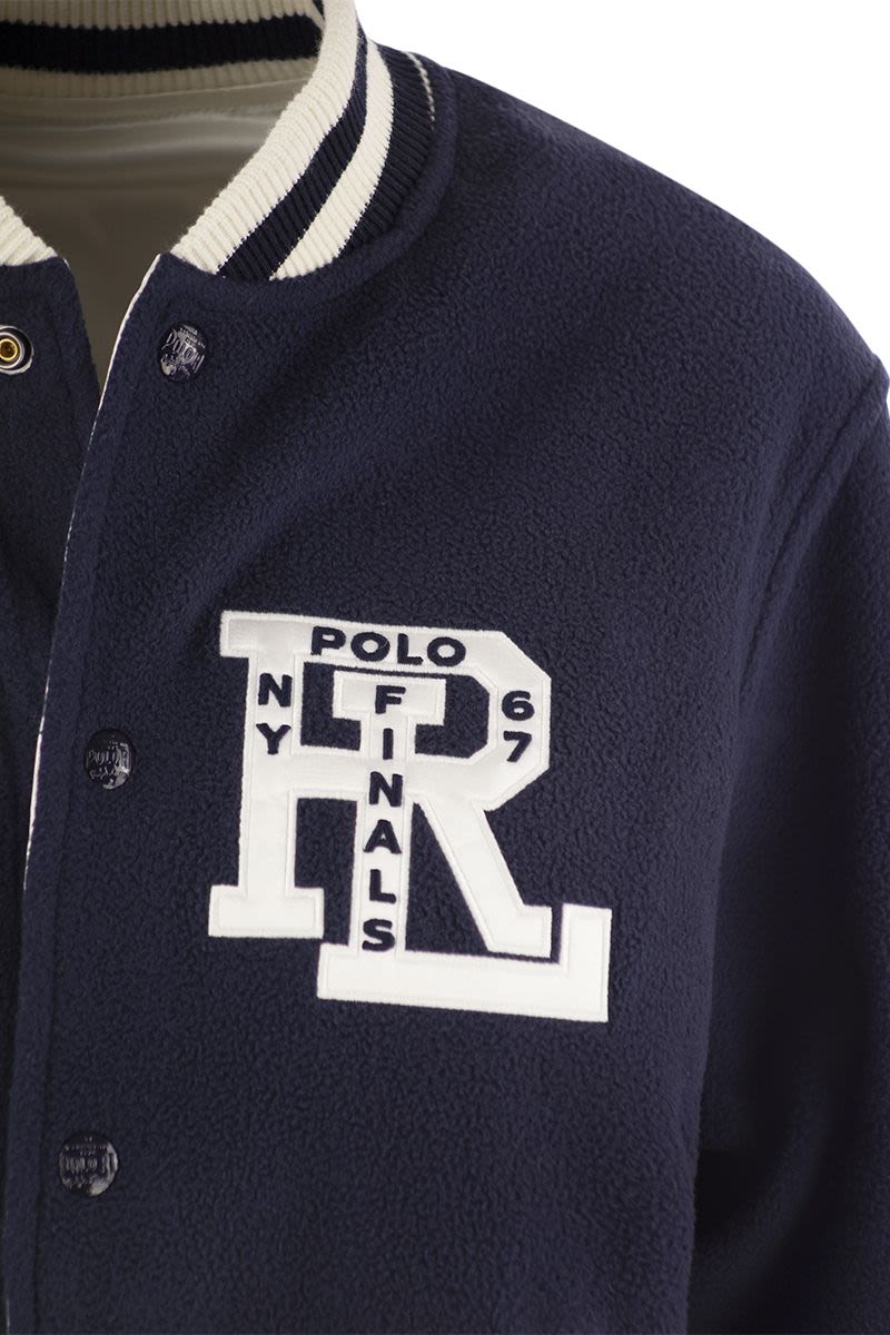 Double-sided bomber jacket with RL logo - VOGUERINI