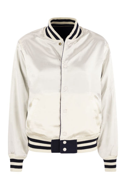 Double-sided bomber jacket with RL logo - VOGUERINI