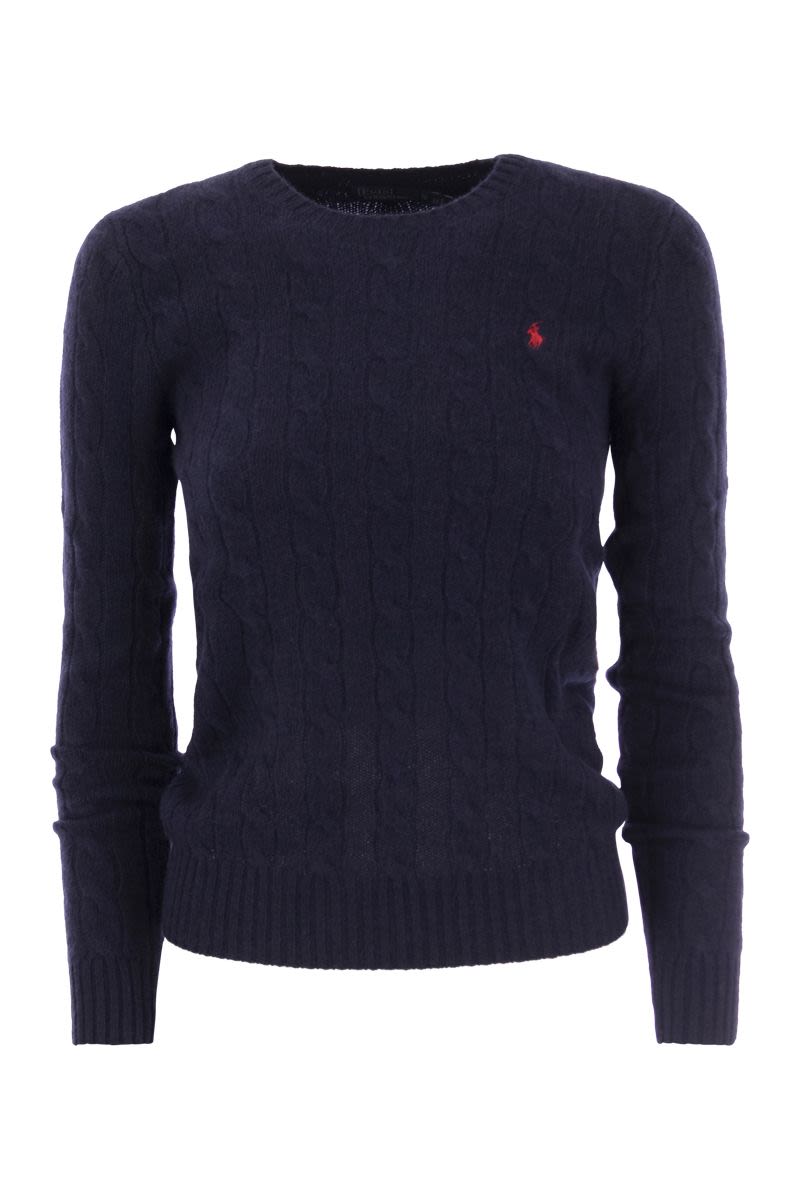 Wool and cashmere cable-knit sweater - VOGUERINI