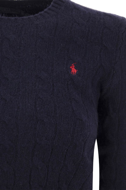 Wool and cashmere cable-knit sweater - VOGUERINI